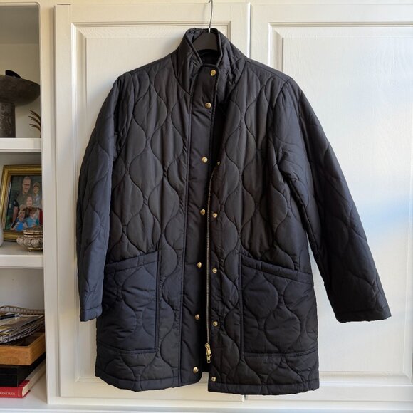 J. Crew Factory City Puffer Coat, Size M - Picture 2 of 9